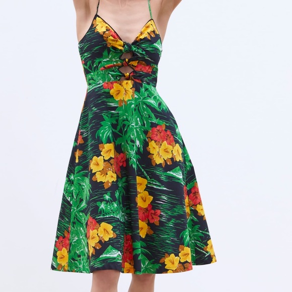 Zara floral print dress - Picture 3 of 8